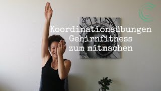 Gehirnfitness 6  Koordinationsübungen ohne Hilfsmittel  Armtraining Gehirnhälften synchronisieren [upl. by Anilrats390]