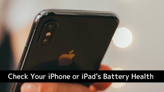 How to Check Your iPhone or iPads Battery Health and Diagnostics [upl. by Anahsor]