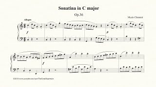 Clementi Sonatina in C major Op 36 No 1 Allegro [upl. by Nodnas]