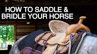 HOW TO TACK UP YOUR HORSE WESTERN [upl. by Jerz]