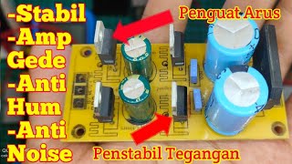 PSU Simetris 7815amp7915 Dengan Penguat Arus Transistor [upl. by Rivalee]