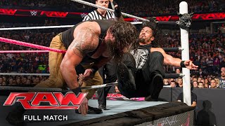 FULL MATCH  Roman Reigns vs Braun Strowman Raw Oct 12 2015 [upl. by Yrtneg]