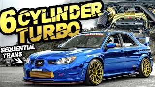 6Cyl Subaru STI 900HP AWD 30L Sequential Trans CRAZY Backroad Launch [upl. by Pearline]