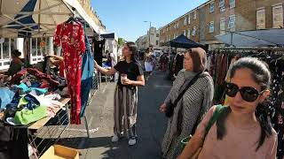 Church Street Edgware Road West End London Morning Walk  4K [upl. by Aihsiek]