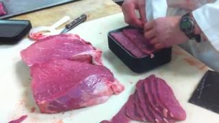 Meat Cutting demo  Beef Sirloin Tip [upl. by Mozart]