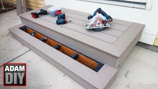 How to Build Porch Steps  Composite Decking [upl. by Sebastian]