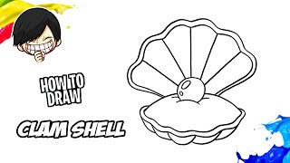 How to draw Clam Shell [upl. by Yngad]