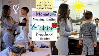 A DAY IN THE LIFE OF A SINGLE MOM Mommy Morning Routine  Toddler Preschool Routine vlog [upl. by Eibot]