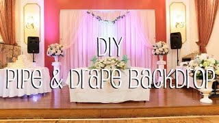 DIY Pipe amp Drape Backdrop in 4 Easy Steps [upl. by Eissirhc36]