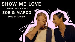 Zoe Saldana amp Marco Perego Saldana Show Me Love  Love Interviews  Part 3 [upl. by Kaenel469]