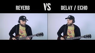 Reverb VS Delay or Echo  What Is The Difference Explanation Comparison and Demonstration [upl. by Dorweiler652]