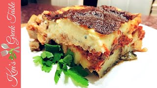 How To Make Moussaka  No Fry Light Moussaka Recipe [upl. by Eekorehc]