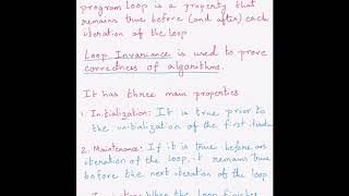 Insertion Sort Proof of correctness using loop invariance [upl. by Valerle]