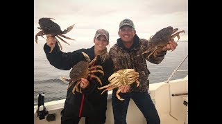 MASSIVE Dungeness CRAB Catch Clean Cook With UNDERWATER VIEW [upl. by Matland73]