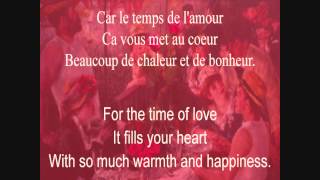 Avant De Nous Dire Adieu  Jeane Manson  Lyrics in French amp English [upl. by Ahsenev324]