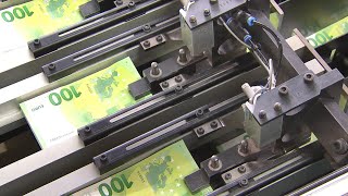 How euro banknotes are produced [upl. by Ahsienel]