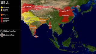 The Spread of Buddhism 500 BCE  1200 [upl. by Mendive514]