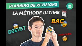 Planning de révisions  la méthode ultime Bac Brevet Concours 🗓 [upl. by Fein]