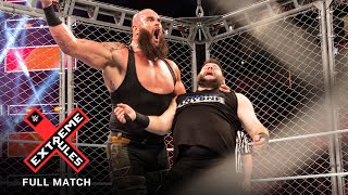 FULL MATCH  Braun Strowman vs Kevin Owens  Steel Cage Match WWE Extreme Rules 2018 [upl. by Sharl514]