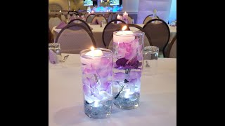 DIY Dollar Tree Flower Centerpieces with Floating Candles [upl. by Ruperta]