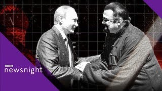 Steven Seagal on Vladimir Putin Russia and the US  BBC Newsnight [upl. by Mashe]