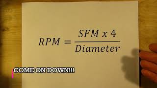 Calculating the RPM for your machines [upl. by Yarled]