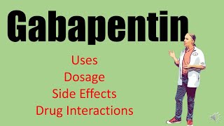 Gabapentin Side Effects 100mg 300 mg Dosage for nerve pain and withdrawal [upl. by Suckram960]