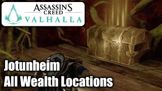 Assassins Creed Valhalla  All Wealth Locations  Jotunheim [upl. by Akinorev725]