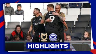 Highlights  MK Dons 11 Pompey [upl. by Ajam622]