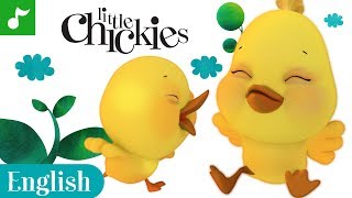 Little Chickies  Childrens Nursery Rhymes Sing Along Lyrics  Los Pollitos Dicen  Canticos [upl. by Eiznik]