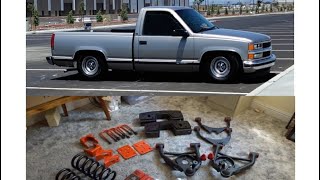 OBS CHEVY BUILD  46 DROP KIT INSTALL [upl. by Nyladnarb]