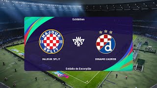 Hajduk Split vs Dinamo Zagreb 30032024 HNL PES 2021 [upl. by Christine]