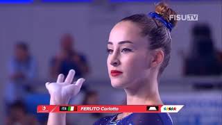 Carlotta Ferlito ITA  Floor GOLD Corpo libero  Event final  Universiade Napoli 2019 [upl. by Portia]