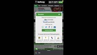 How to Use Book a Bet  Codes on Betway [upl. by Bolen]