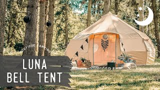 Luna Bell Tent by Boutique Camping  1 Glamping Bell Tents in UK amp USA [upl. by Aynna180]