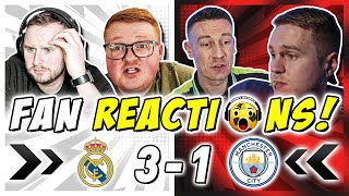 MAN CITY FANS FURIOUS 🤬 REACTION TO REAL MADRID 31 MAN CITY  CHAMPIONS LEAGUE FAN REACTIONS [upl. by Katheryn235]