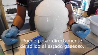 Experimentos con hielo seco sublimación densidad temperatura [upl. by Dix771]