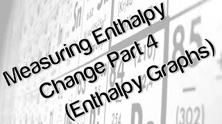 Measuring enthalpy change part 4 enthalpy graphs [upl. by Murdock507]