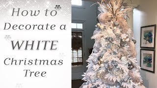 How to Decorate a White Christmas Tree [upl. by Adekam204]