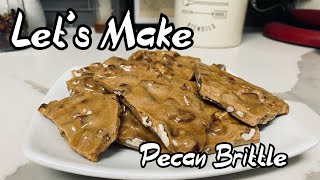 Pecan Brittle  Simple Homemade Candy Recipe [upl. by Lavinie]