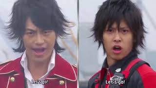 GoBusters vs Gokaiger Henshin  Fight [upl. by Yvon567]