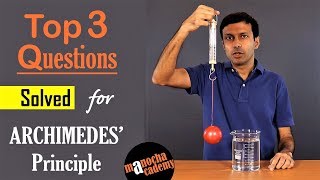 Archimedes Principle Top 3 Questions Solved [upl. by Baiss]