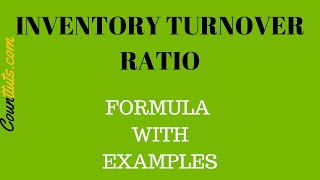 Inventory Turnover Ratio  Explained with Example [upl. by Ihab]