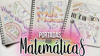 Portadas de MATEMATICAS faciles y bonitas [upl. by Windham]