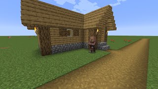 How to build a Minecraft Village Tool Smith 114 plains [upl. by Llemert976]