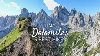 The 5 best hikes of the Dolomites in Italy [upl. by Fanning]