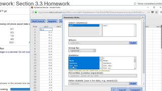 Computing a Percentile in StatCrunch MyMathlab Homework [upl. by Elletsirhc]