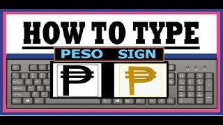 How To Type Peso Sign Currency [upl. by Nobile]