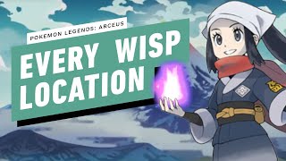 Pokemon Legends Arceus  Every Wisp Location [upl. by Eirelam]