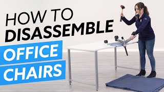 How To Disassemble Office Chairs [upl. by Sedicla191]